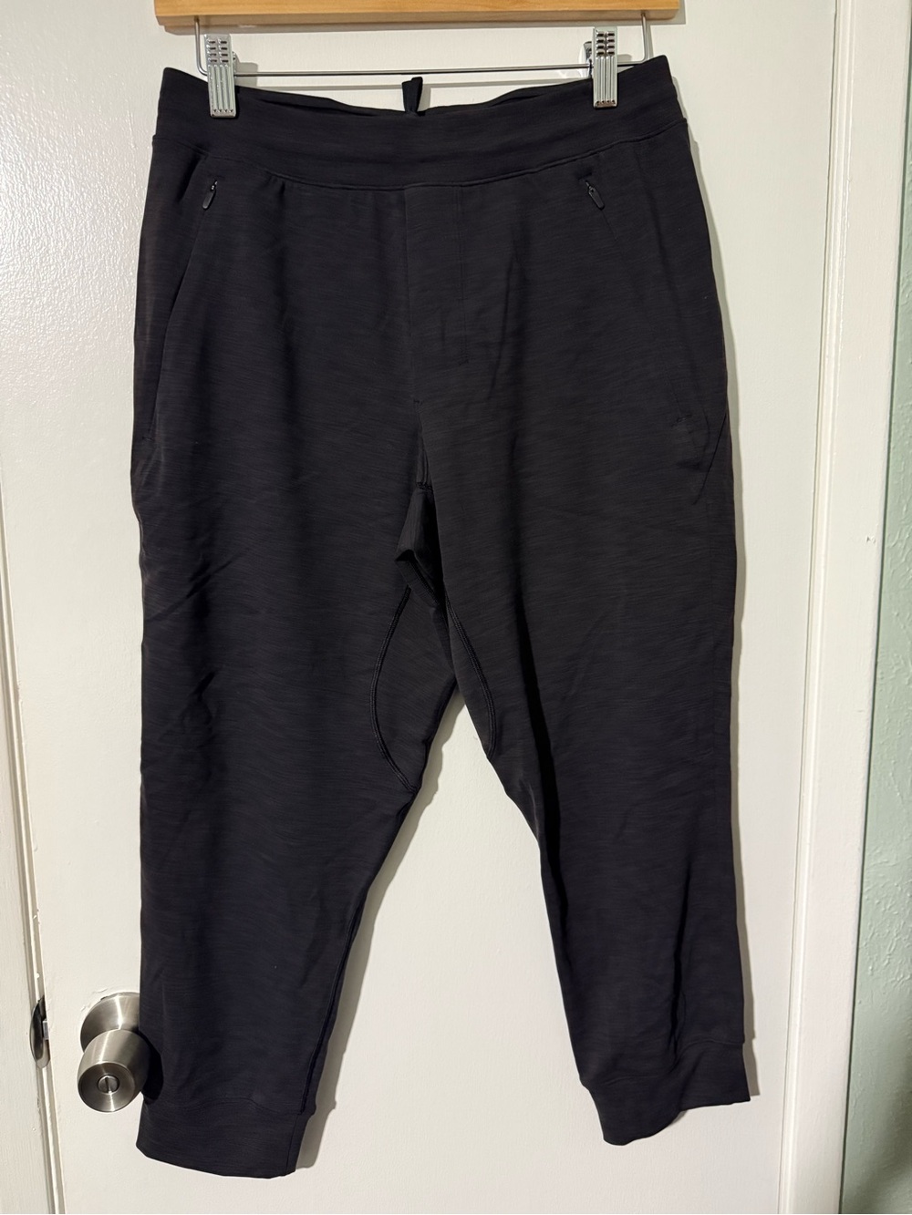 Men's Black Jogger Pants - Comfortable Everyday Wear-Cropper Jogger